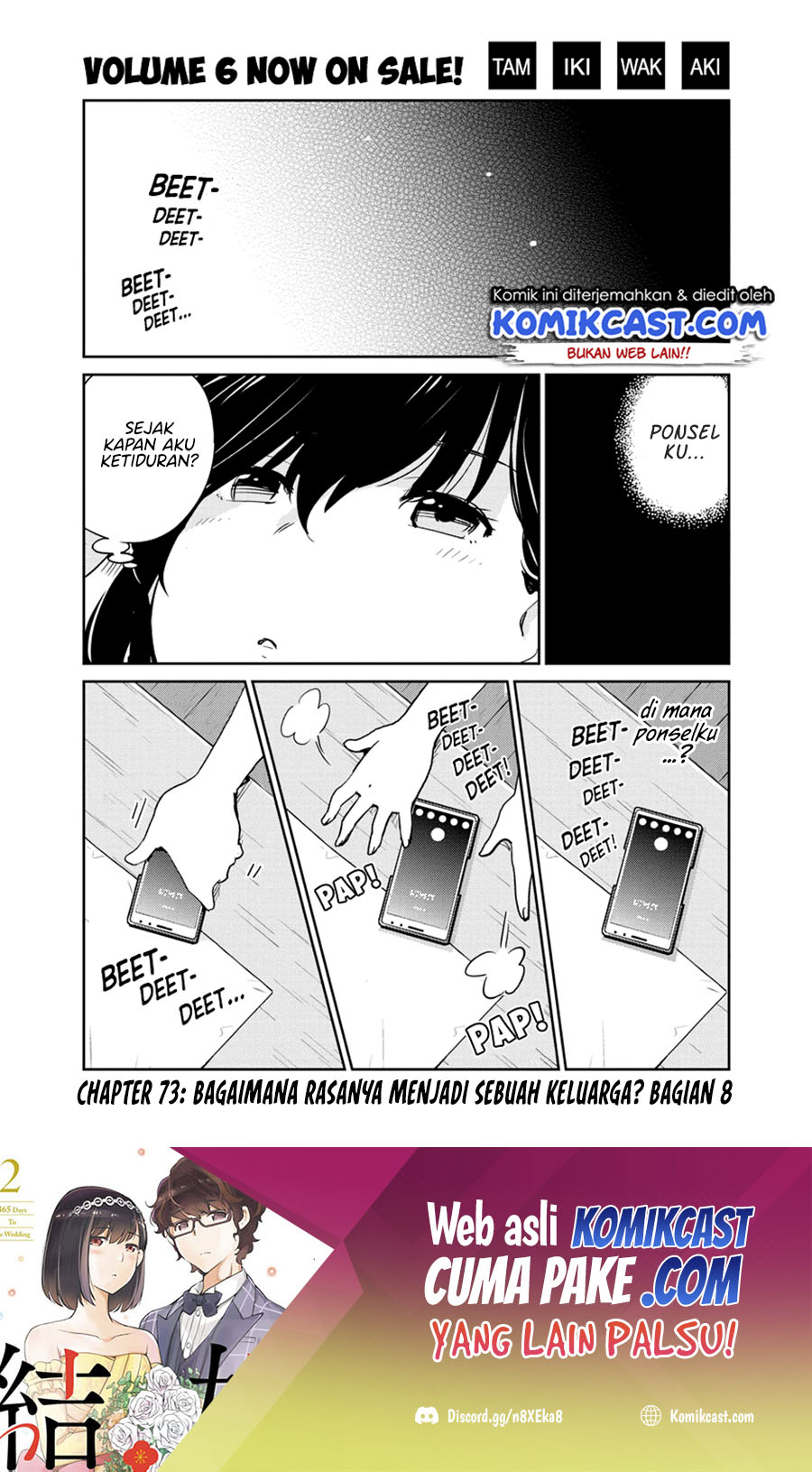Kekkon Surutte, Hontou Desu Ka? Chapter 73 Bahasa Indonesia